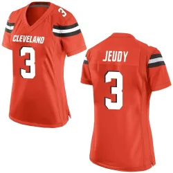 Cleveland Browns Women's Game Orange Alternate Jersey (3 Jerry Jeudy)