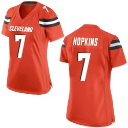 Cleveland Browns Women's Game Orange Alternate Jersey (7 Dustin Hopkins)