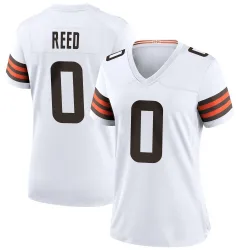 Cleveland Browns Women's Game White Jersey (0 Ja'seem Reed)