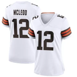 Cleveland Browns Women's Game White Jersey (12 Rodney McLeod Jr.)