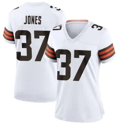 Cleveland Browns Women's Game White Jersey (37 Dom Jones)
