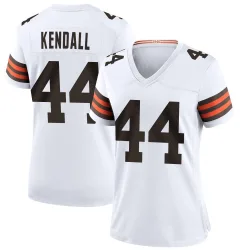 Cleveland Browns Women's Game White Jersey (44 Anthony Kendall)