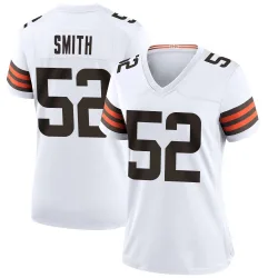 Cleveland Browns Women's Game White Jersey (52 Elerson G. Smith)