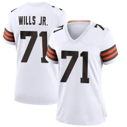 Cleveland Browns Women's Game White Jersey (71 Jedrick Wills Jr.)