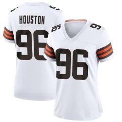 Cleveland Browns Women's Game White Jersey (96 James Houston)