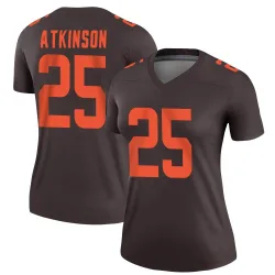 Cleveland Browns Women's Legend Brown Alternate Jersey (25 George Atkinson)