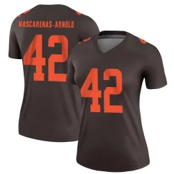Cleveland Browns Women's Legend Brown Alternate Jersey (42 Easton Mascarenas-Arnold)
