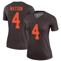 Cleveland Browns Women's Legend Brown Alternate Jersey (4 Deshaun Watson)