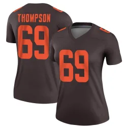 Cleveland Browns Women's Legend Brown Alternate Jersey (69 Lorenzo Thompson)