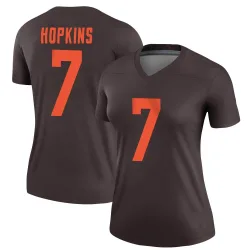 Cleveland Browns Women's Legend Brown Alternate Jersey (7 Dustin Hopkins)