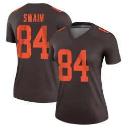 Cleveland Browns Women's Legend Brown Alternate Jersey (84 Geoff Swaim)
