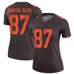 Cleveland Browns Women's Legend Brown Alternate Jersey (87 Marcus Santos-Silva)