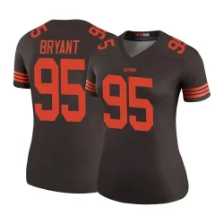 Cleveland Browns Women's Legend Brown Color Rush Jersey (95 Armonty Bryant)