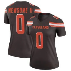 Cleveland Browns Women's Legend Brown Jersey (0 Greg Newsome II)