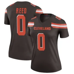 Cleveland Browns Women's Legend Brown Jersey (0 Ja'seem Reed)