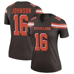 Cleveland Browns Women's Legend Brown Jersey (16 Diontae Johnson)