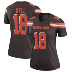 Cleveland Browns Women's Legend Brown Jersey (18 David Bell)