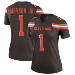 Cleveland Browns Women's Legend Brown Jersey (1 Martin Emerson Jr.)