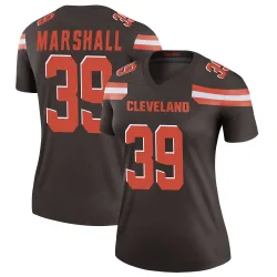 Cleveland Browns Women's Legend Brown Jersey (39 Ahmani Marshall)