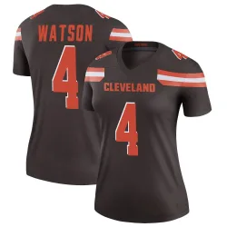 Cleveland Browns Women's Legend Brown Jersey (4 Deshaun Watson)