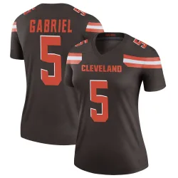 Cleveland Browns Women's Legend Brown Jersey (5 Dillon Gabriel)