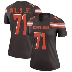Cleveland Browns Women's Legend Brown Jersey (71 Jedrick Wills Jr.)