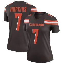 Cleveland Browns Women's Legend Brown Jersey (7 Dustin Hopkins)