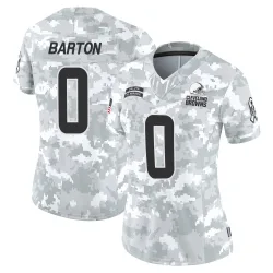 Cleveland Browns Women's Limited Arctic Camo 2024 Salute to Service Jersey (0 Jackson Barton)