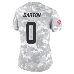 Cleveland Browns Women's Limited Arctic Camo 2024 Salute to Service Jersey (0 Jackson Barton)
