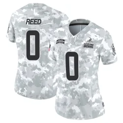 Cleveland Browns Women's Limited Arctic Camo 2024 Salute to Service Jersey (0 Ja'seem Reed)
