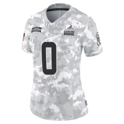 Cleveland Browns Women's Limited Arctic Camo 2024 Salute to Service Jersey (0 Ja'seem Reed)