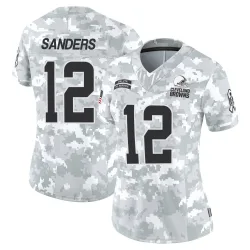 Cleveland Browns Women's Limited Arctic Camo 2024 Salute to Service Jersey (12 Shedeur Sanders)