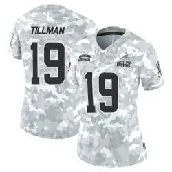 Cleveland Browns Women's Limited Arctic Camo 2024 Salute to Service Jersey (19 Cedric Tillman)