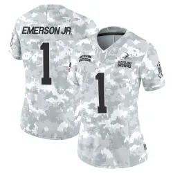 Cleveland Browns Women's Limited Arctic Camo 2024 Salute to Service Jersey (1 Martin Emerson Jr.)