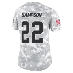 Cleveland Browns Women's Limited Arctic Camo 2024 Salute to Service Jersey (22 Dylan Sampson)