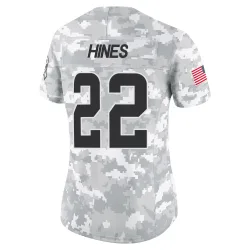 Cleveland Browns Women's Limited Arctic Camo 2024 Salute to Service Jersey (22 Nyheim Hines)