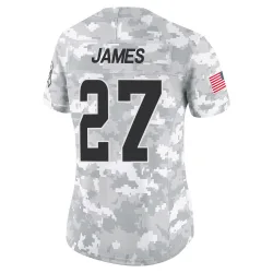 Cleveland Browns Women's Limited Arctic Camo 2024 Salute to Service Jersey (27 LaMareon James)