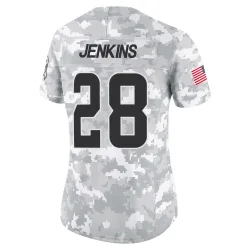 Cleveland Browns Women's Limited Arctic Camo 2024 Salute to Service Jersey (28 Rayshawn Jenkins)