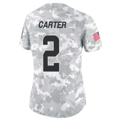 Cleveland Browns Women's Limited Arctic Camo 2024 Salute to Service Jersey (2 DeAndre Carter)