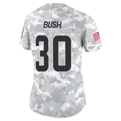 Cleveland Browns Women's Limited Arctic Camo 2024 Salute to Service Jersey (30 Devin Bush)