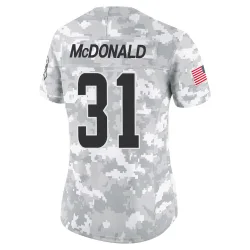 Cleveland Browns Women's Limited Arctic Camo 2024 Salute to Service Jersey (31 Cade McDonald)