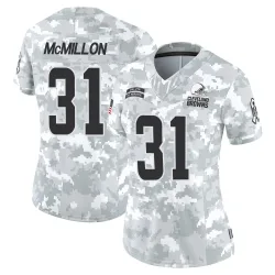 Cleveland Browns Women's Limited Arctic Camo 2024 Salute to Service Jersey (31 Donovan McMillon)