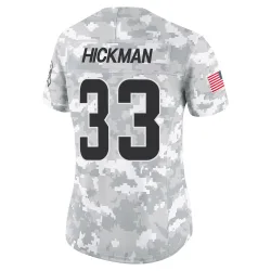 Cleveland Browns Women's Limited Arctic Camo 2024 Salute to Service Jersey (33 Ronnie Hickman)