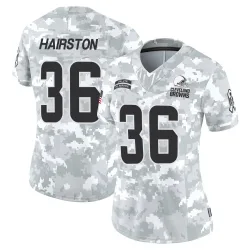 Cleveland Browns Women's Limited Arctic Camo 2024 Salute to Service Jersey (36 Troy Hairston)