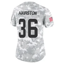Cleveland Browns Women's Limited Arctic Camo 2024 Salute to Service Jersey (36 Troy Hairston)