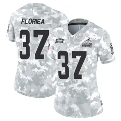 Cleveland Browns Women's Limited Arctic Camo 2024 Salute to Service Jersey (37 Luke Floriea)