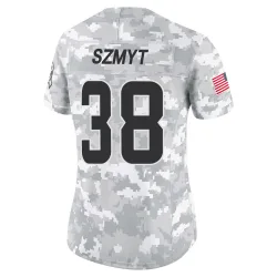 Cleveland Browns Women's Limited Arctic Camo 2024 Salute to Service Jersey (38 Andre Szmyt)
