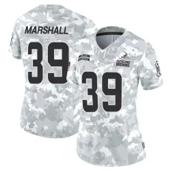 Cleveland Browns Women's Limited Arctic Camo 2024 Salute to Service Jersey (39 Ahmani Marshall)