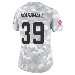 Cleveland Browns Women's Limited Arctic Camo 2024 Salute to Service Jersey (39 Ahmani Marshall)