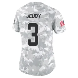 Cleveland Browns Women's Limited Arctic Camo 2024 Salute to Service Jersey (3 Jerry Jeudy)